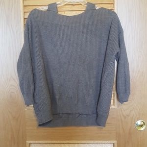Brown Boohoo Cold Shoulder Sweater